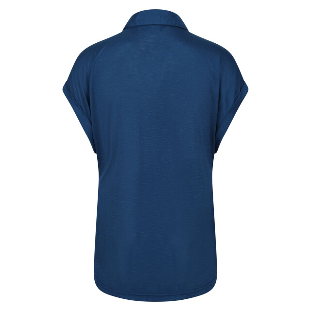 Regatta Dames lupine t-shirt met kraagje UTRG8971_blueopal large