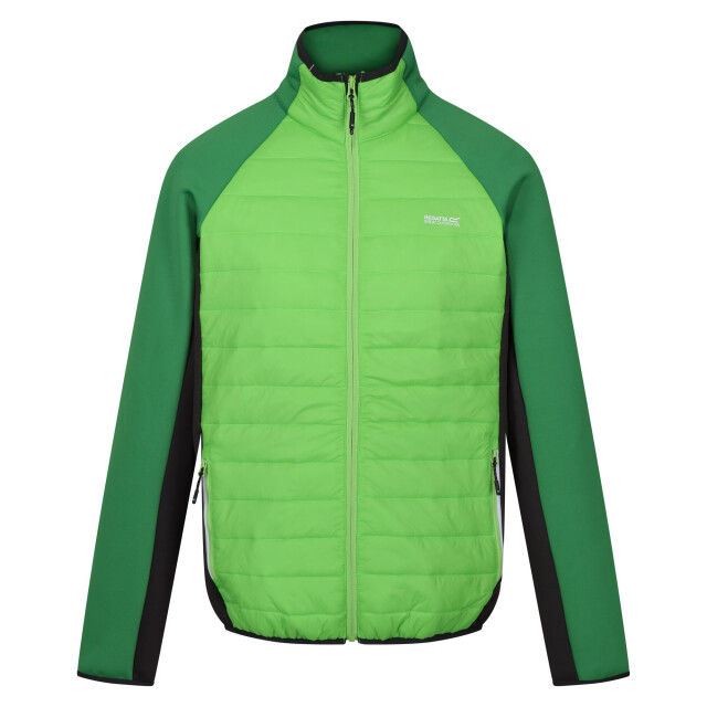 Regatta Heren clumber iv full zip hybride jas UTRG9074_jasminegreenfieldgreen large