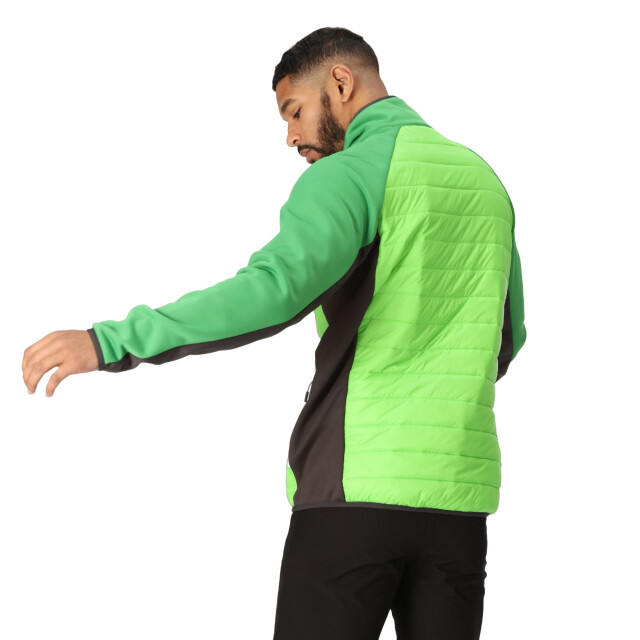 Regatta Heren clumber iv full zip hybride jas UTRG9074_jasminegreenfieldgreen large