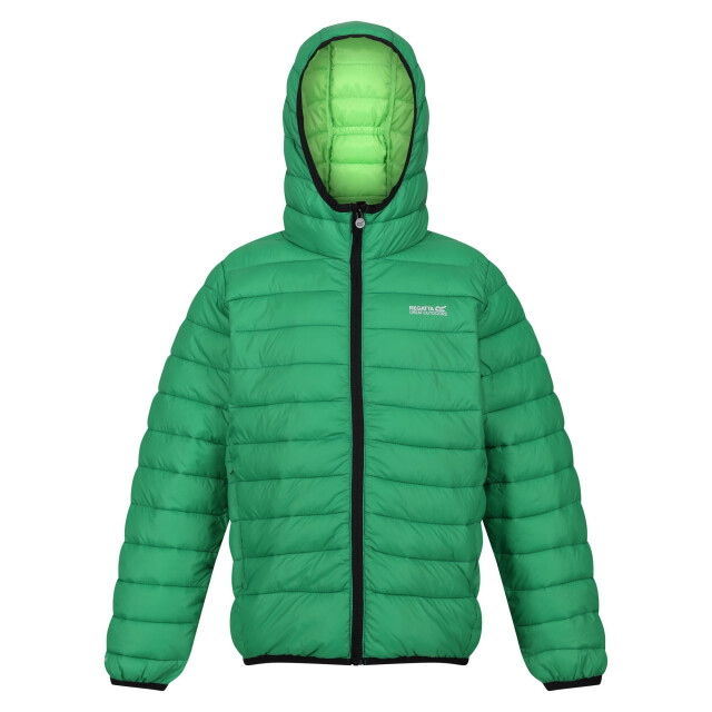 Regatta Marizion gewatteerde jas met capuchon voor kinderen/kinderen UTRG9018_fieldgreenjasminegreen large