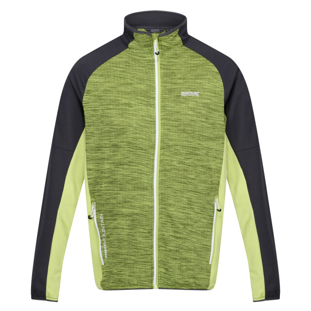 Regatta Heren hepley full zip fleecejack UTRG8954_greenalgaesealgrey large