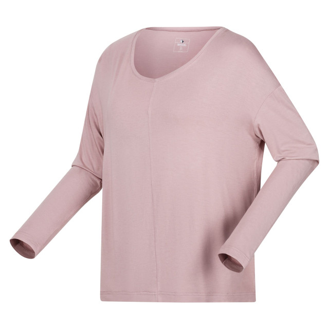 Regatta Dames pimmy t-shirt met lange mouwen UTRG8926_duskyrose large