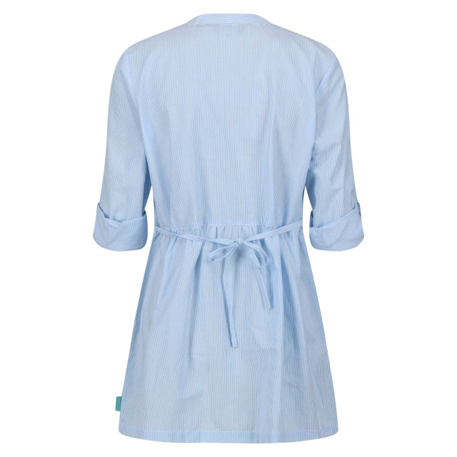 Regatta Dames nemora kriebelstreep katoenen blouse UTRG8922_powderblue large