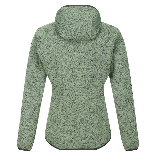 Regatta Dames newhill marl fleecejas met capuchon UTRG8830_quietgreen large