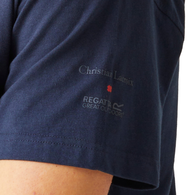 Regatta Heren christian lacroix aramon kever t-shirt UTRG8820_navy large