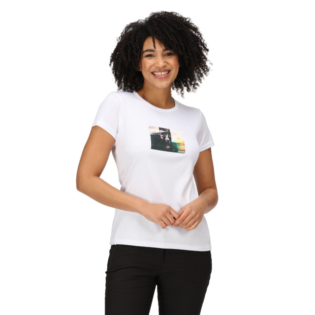 Regatta Dames fingal vii grafisch t-shirt UTRG8781_white large