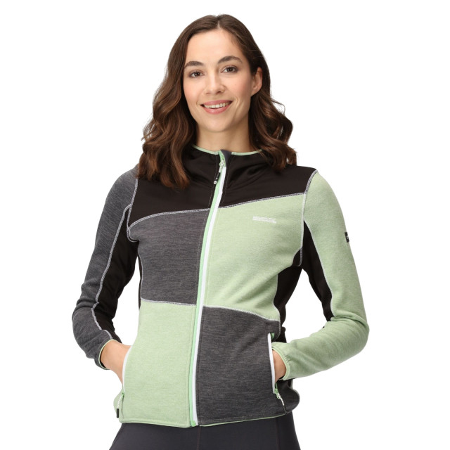 Regatta Dames walbury vi marl full zip fleecejack UTRG8786_quietgreensealgrey large