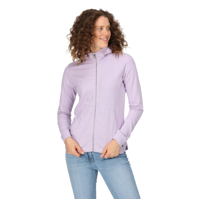 Regatta Dames bayla full zip hoodie UTRG8875_pastellilac large