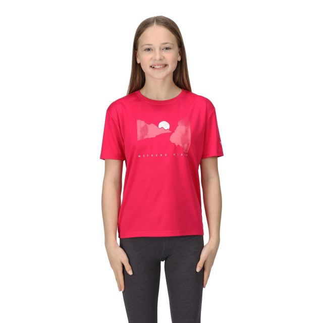 Regatta Kinderen/kinderen alvarado vii zon t-shirt UTRG8897_pinkpotion large