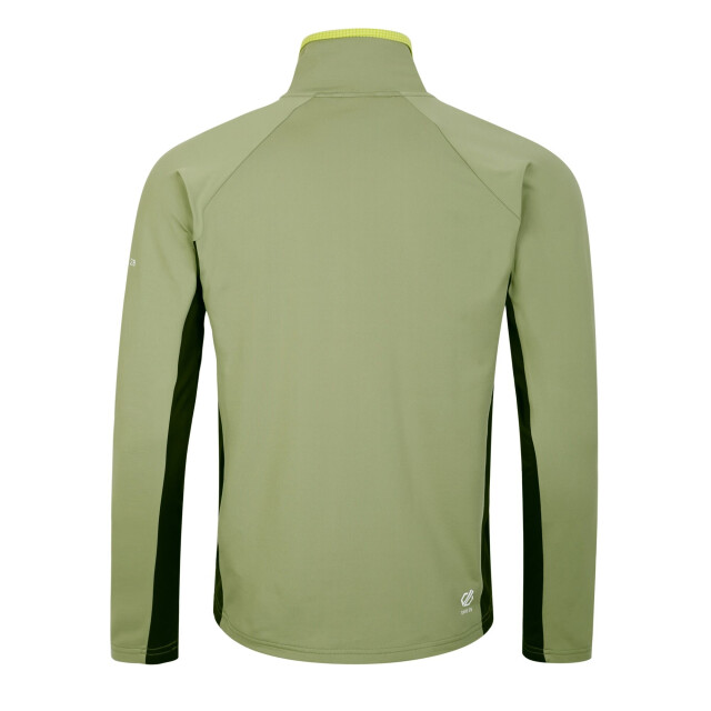 Dare2b Heren substratum core stretch full zip midlayer UTRG8714_blackgreenalgaeoilgreen large