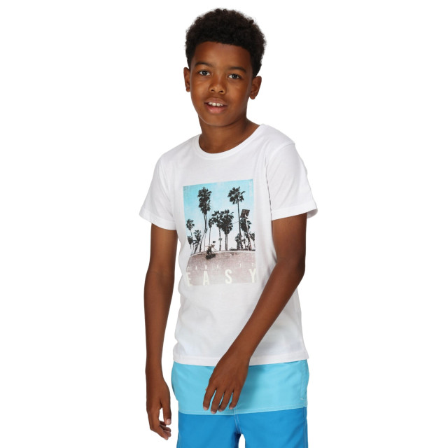 Regatta Bosley vi bedrukt t-shirt kinderen/kinderen UTRG8785_white large