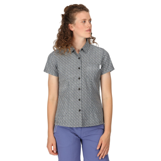 Regatta Dames mindano vii bloesem shirt met korte mouwen UTRG8784_sealgrey large