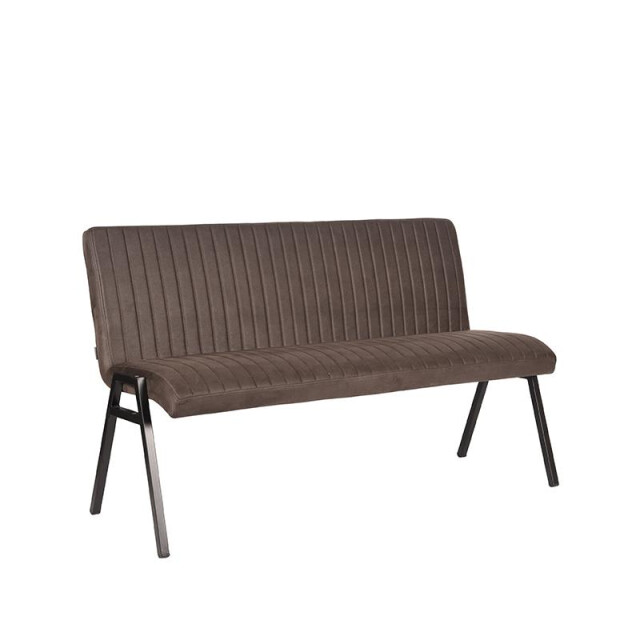 Label51 Eetkamerbank matz antraciet microfiber 145 cm 3183226 large