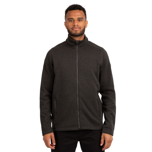 Trespass Heren rundel marl fleece jas UTTP5782_darkgreymarl large