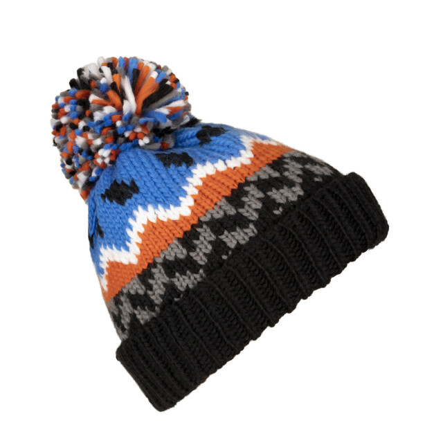 Trespass Childrens/kids twiglet grof gebreide muts met fleecevoering UTTP5841_blue large