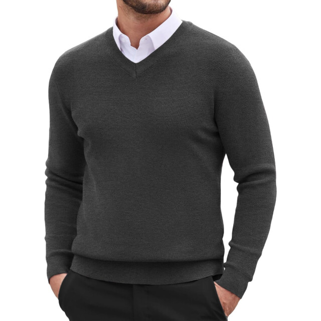 Cappuccino Italia Mock pullover antraciet CAP-MOCK-ANT-XXL large
