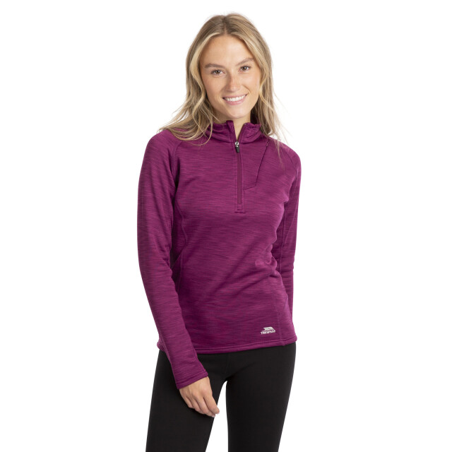 Trespass Dames fairford fleece top UTTP646_grapewinemarl large