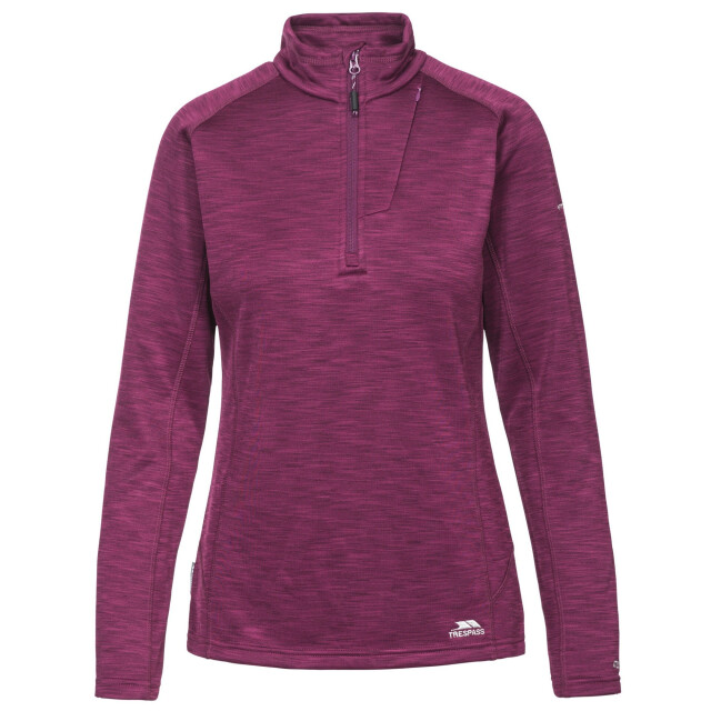 Trespass Dames fairford fleece top UTTP646_grapewinemarl large