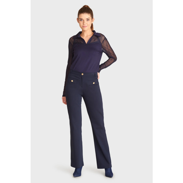 Zizo Broek navy blue broek Navy Blue large