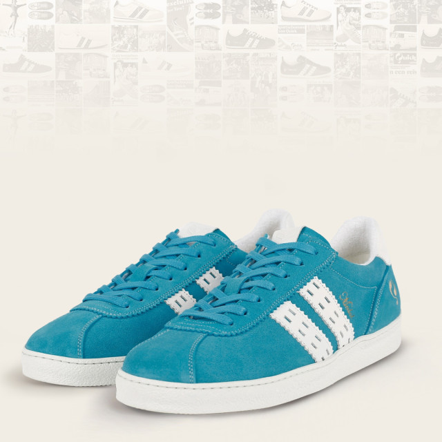 Q1905 Sneaker medal aqua blauw/wit QM111516-610-1 large