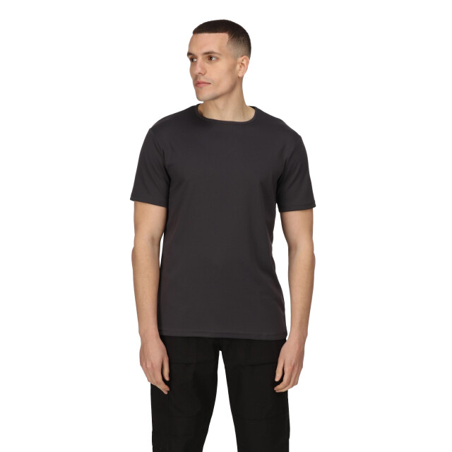Regatta Heren reflecterend vochtafvoerend t-shirt UTRG9348_sealgrey large