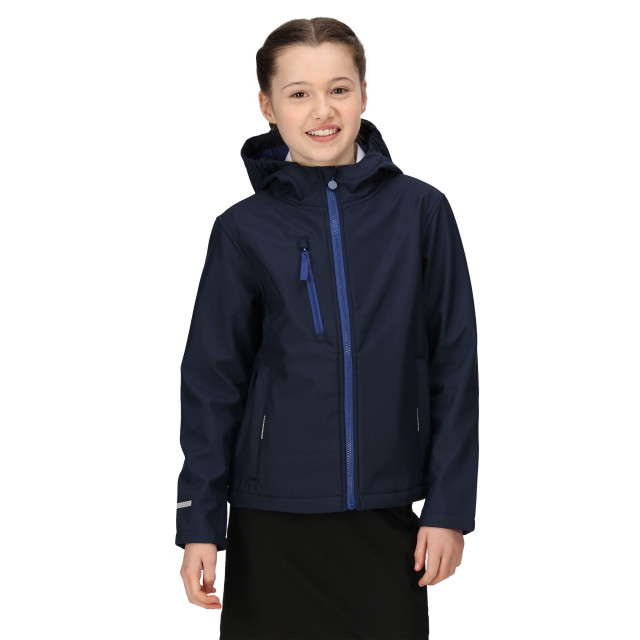 Regatta Kinder/kids a 3 layer soft shell jas UTRG9349_navynewroyal large