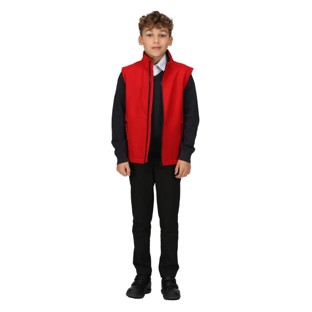 Regatta Kinder/kids ablaze softshell reflecterend gilet UTRG9343_classicredblack large