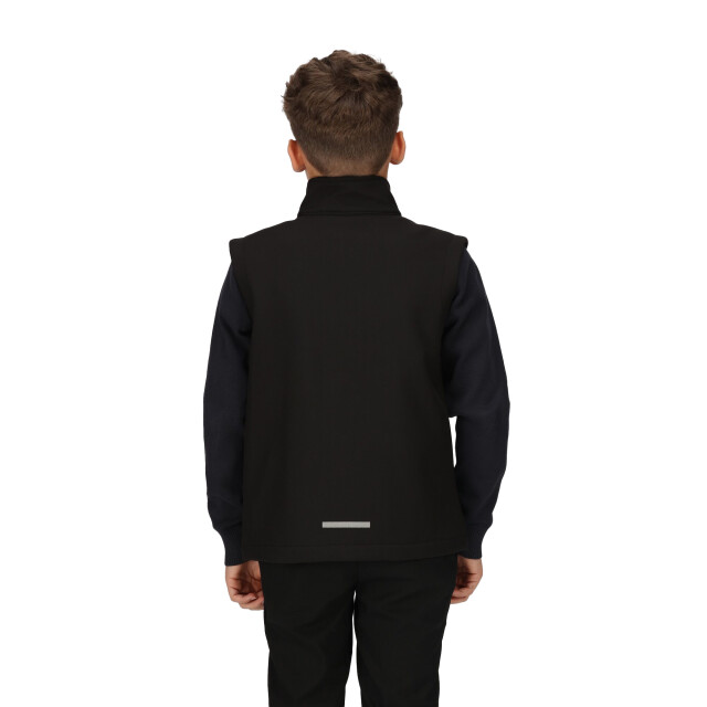 Regatta Kinder/kids ablaze softshell reflecterend gilet UTRG9343_black large