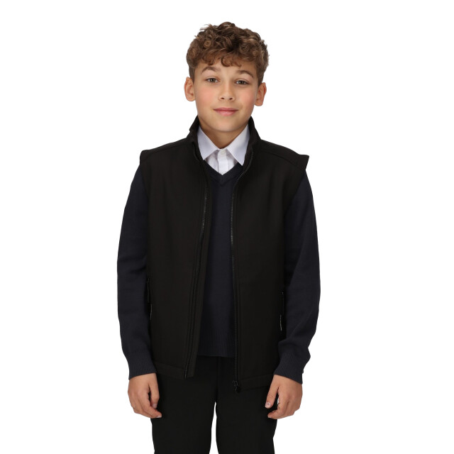 Regatta Kinder/kids ablaze softshell reflecterend gilet UTRG9343_black large