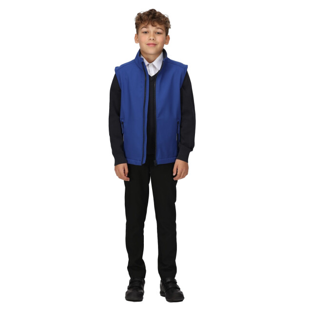 Regatta Kinder/kids a softshell reflecterend gilet UTRG9343_newroyalnavy large