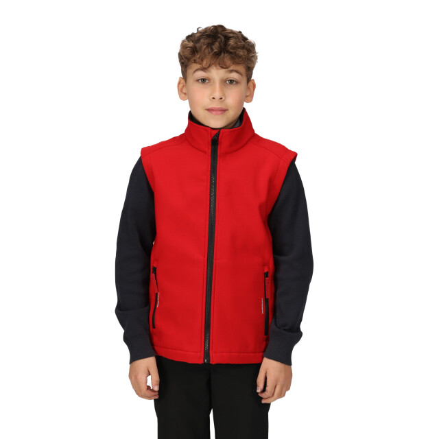 Regatta Kinder/kids ablaze softshell reflecterend gilet UTRG9343_classicredblack large