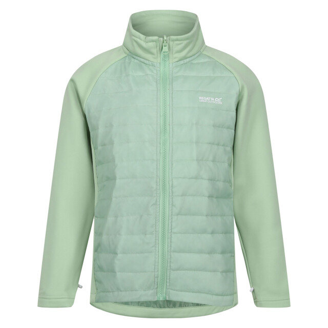 Regatta Hydrate viii 3 in 1 waterdichte jas voor kinderen/kinderen UTRG9316_quietgreensealgrey large