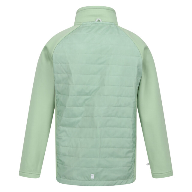 Regatta Hydrate viii 3 in 1 waterdichte jas voor kinderen/kinderen UTRG9316_quietgreensealgrey large