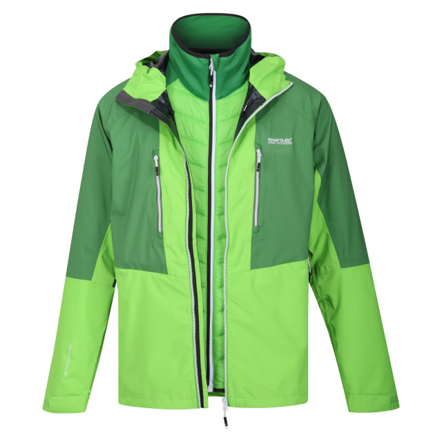 Regatta Heren sacramento ix 2 in 1 waterdichte jas UTRG9294_jasminegreenfieldgreen large