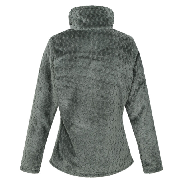 Regatta Dames heloise wavy fleece full zip fleecejack UTRG9272_darkestforestgreen large
