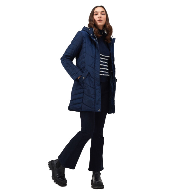 Regatta Dames panthea geïsoleerde gewatteerde jas met capuchon UTRG9207_navy large