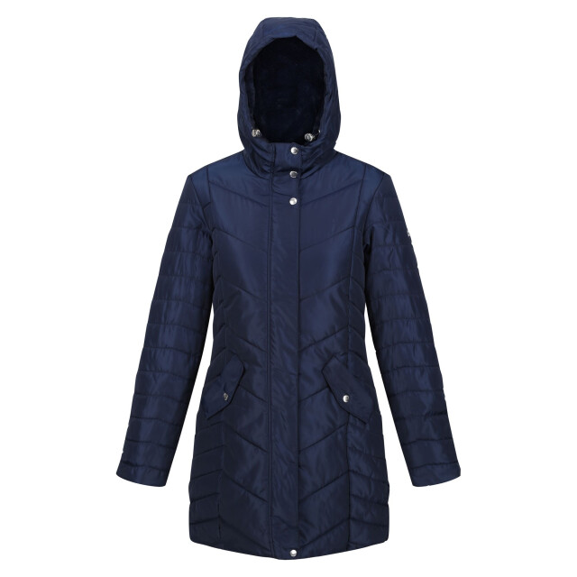 Regatta Dames panthea geïsoleerde gewatteerde jas met capuchon UTRG9207_navy large