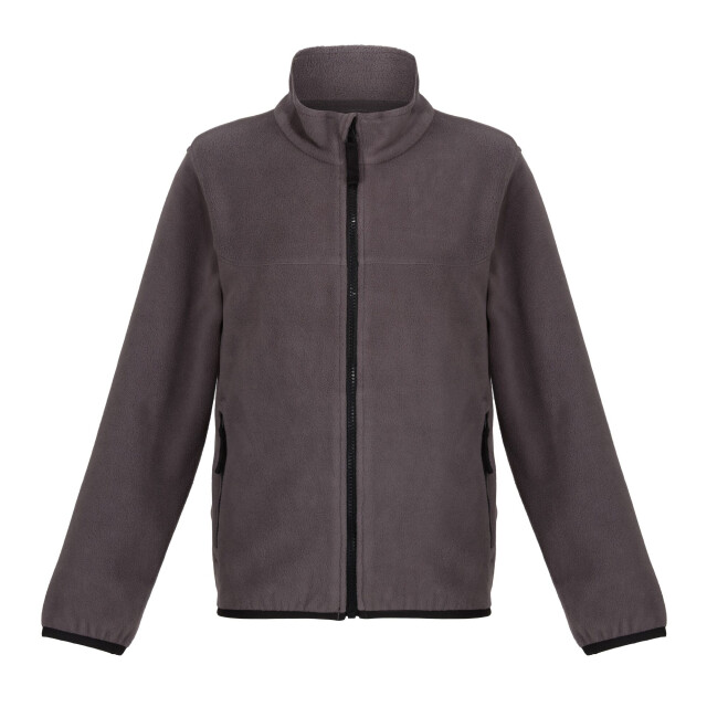 Regatta Kinder/kids microfleece full zip fleecejack UTRG9147_sealgrey large