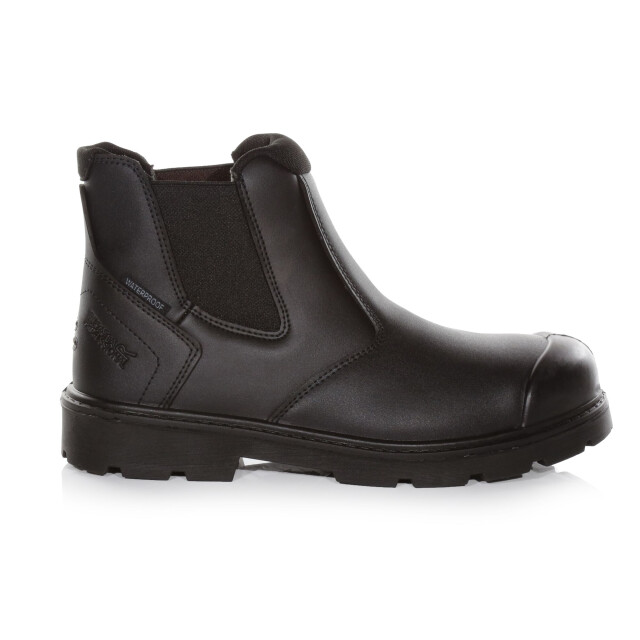 Regatta Heren waterdichte action leren dealerlaarzen UTRG9141_black large