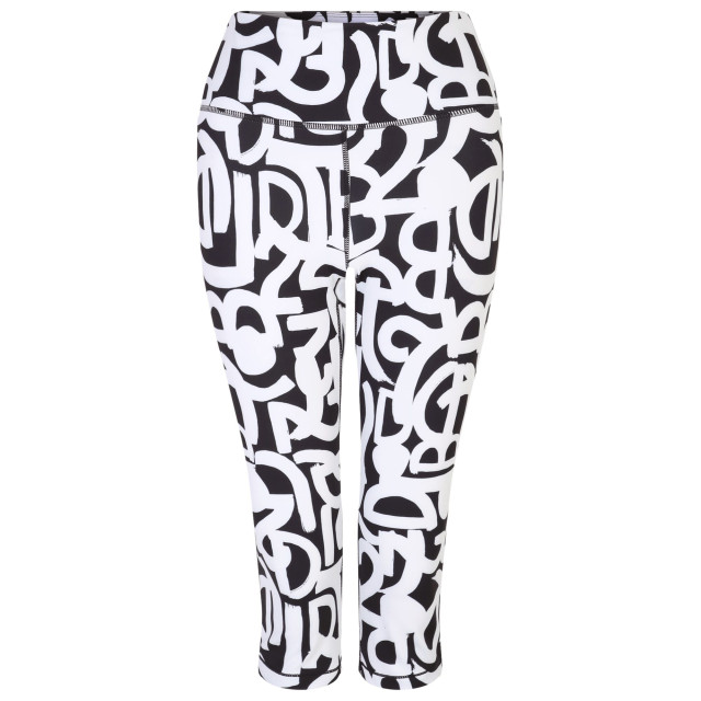 Dare2b Dames influential graffiti 3/4 legging UTRG9070_blackwhite large