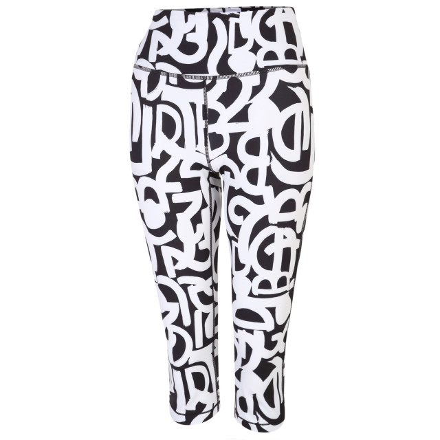 Dare2b Dames influential graffiti 3/4 legging UTRG9070_blackwhite large