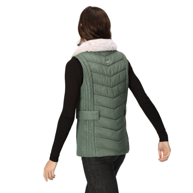 Regatta Dames wildrose baffled gilet UTRG9061_darkforestgreen large