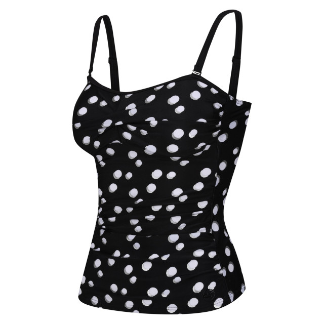 Regatta Dames aceana ii polka dot tankini top UTRG9065_blackwhite large