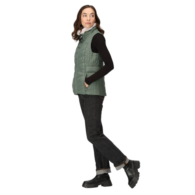 Regatta Dames wildrose baffled gilet UTRG9061_darkforestgreen large