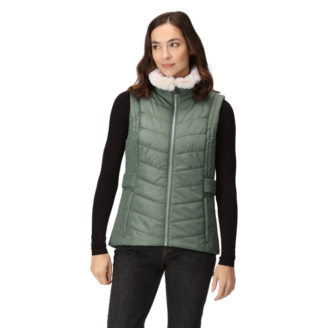 Regatta Dames wildrose baffled gilet UTRG9061_darkforestgreen large