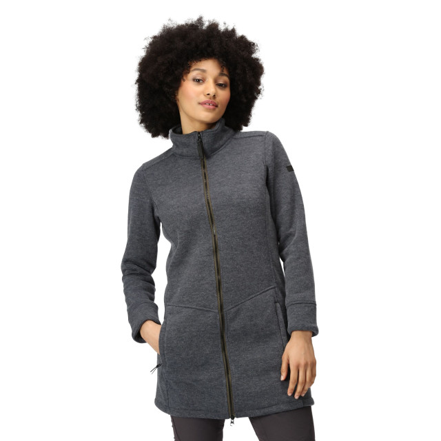 Regatta Dames anderby longline fleece jas UTRG9021_sealgrey large