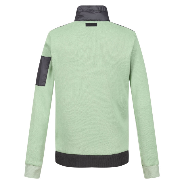 Regatta Dames colliston colour block baffled fleecejack UTRG9028_sealgreyquietgreen large