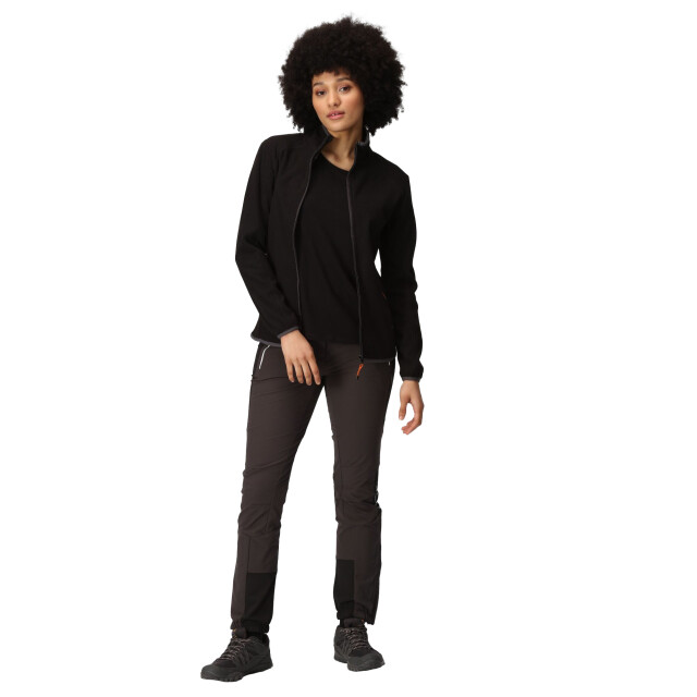 Regatta Dames kinwood full zip fleecejack UTRG9020_blacksealgrey large