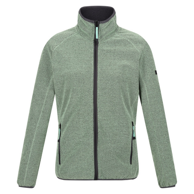 Regatta Dames kinwood full zip fleecejack UTRG9020_quietgreensealgrey large