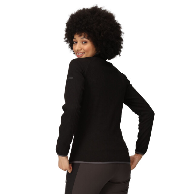 Regatta Dames kinwood full zip fleecejack UTRG9020_blacksealgrey large